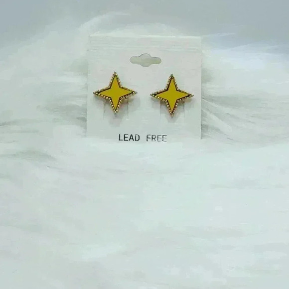 Jewelry - Yellow Star Stud Earrings